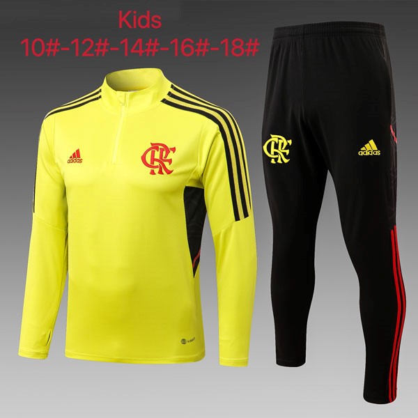 Enfant Survetement Flamengo 2022-23 Jaune Noir